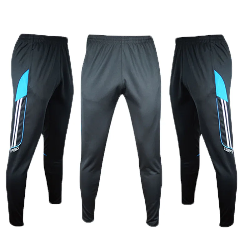 6600 Black blue Shinetone мужские футбольные штаны для бега, фитнеса, тренировки, бега, спортивные футбольные штаны с карманом на молнии, брюки для футбола - Цвет: 6600 Black blue