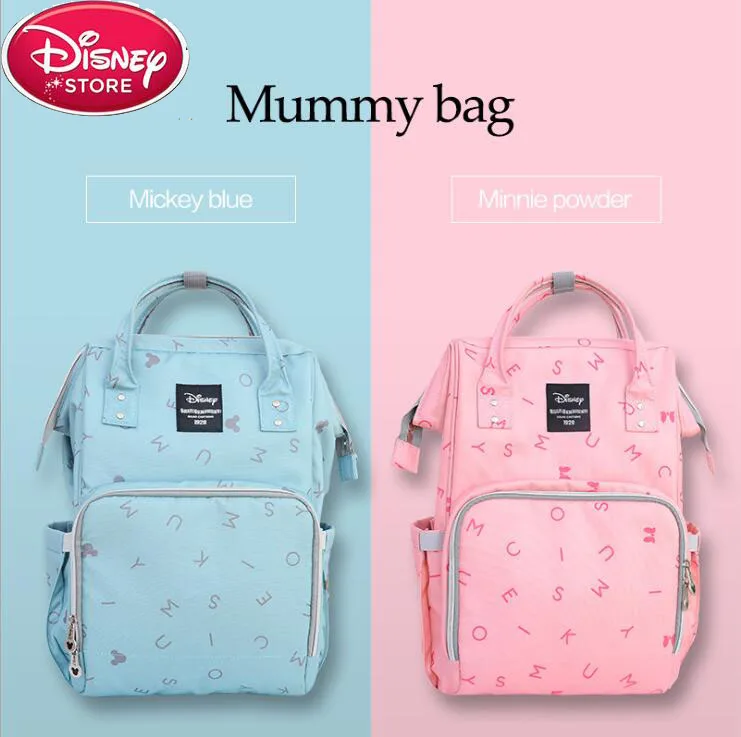 Disney Микки и Минни дорожная сумка для подгузников многофункциональная детская коляска сумка USB бутылка теплее мумия рюкзак подгузник сумка