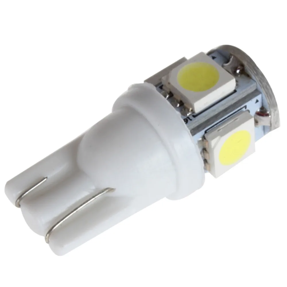 Прочный светодиодный фонарь T10 W5W 5 SMD 5050 для автомобиля 194 168 2825 Сменные лампы на