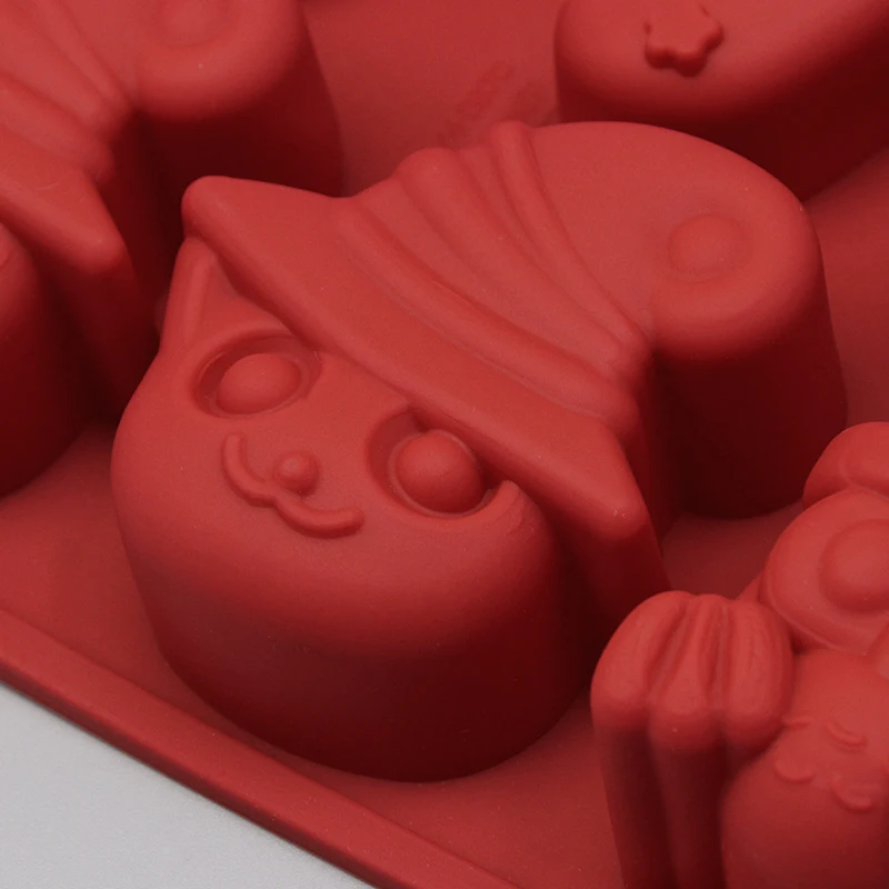 8 отверстий Хэллоуин поставка Мультфильм Маска Клоун в форме 3D DIY выпечки