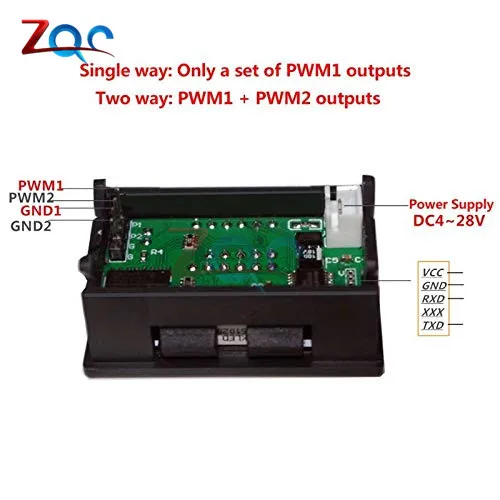 1Hz-160Khz DC 4V-30V 5mA-30mA 2 Channel Dual Signal Generator PWM Pulse Frequency Duty Cycle Adjustable Module LCD Display | Инструменты