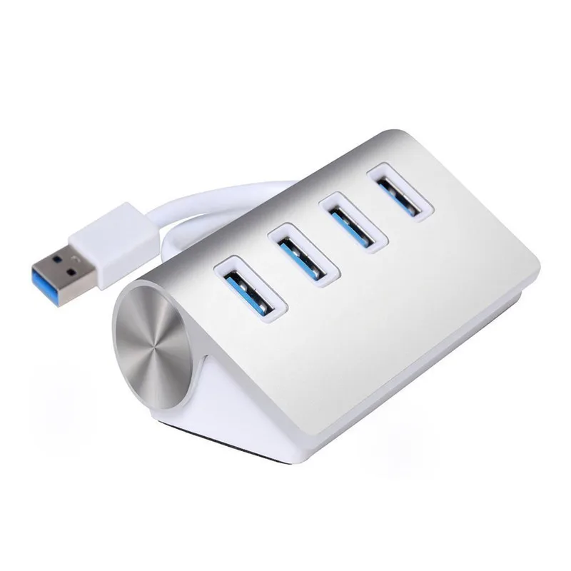 BinFul 4 USB порт адаптер алюминиевый материал USB 2,0 3,0 концентратор разветвитель синий индикатор светильник для Windows 7 8 10 XP Vista Mac
