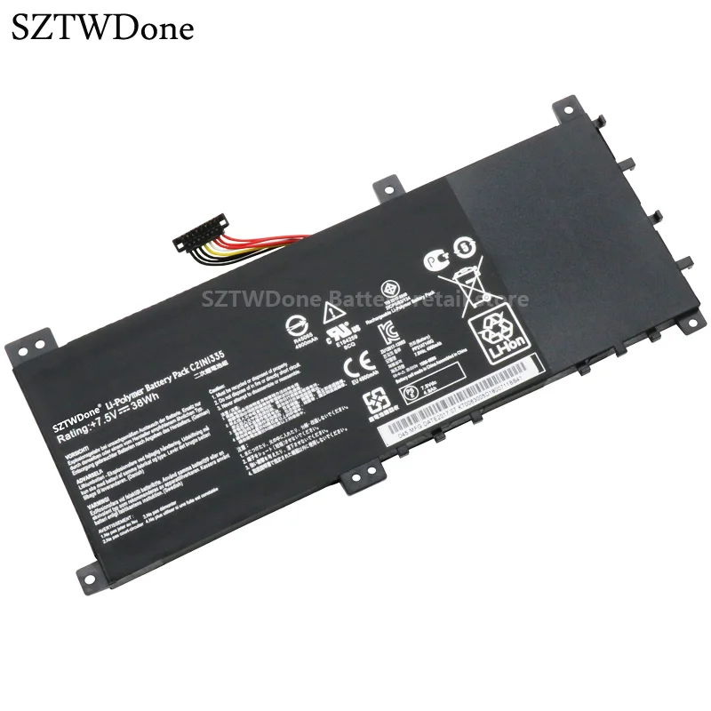 SZTWDone C21N1335 Аккумулятор для ноутбука ASUS VivoBook S451 S451L S451LA S451LB S451LN V451 V451L V451LA V451LB V451LN|laptop