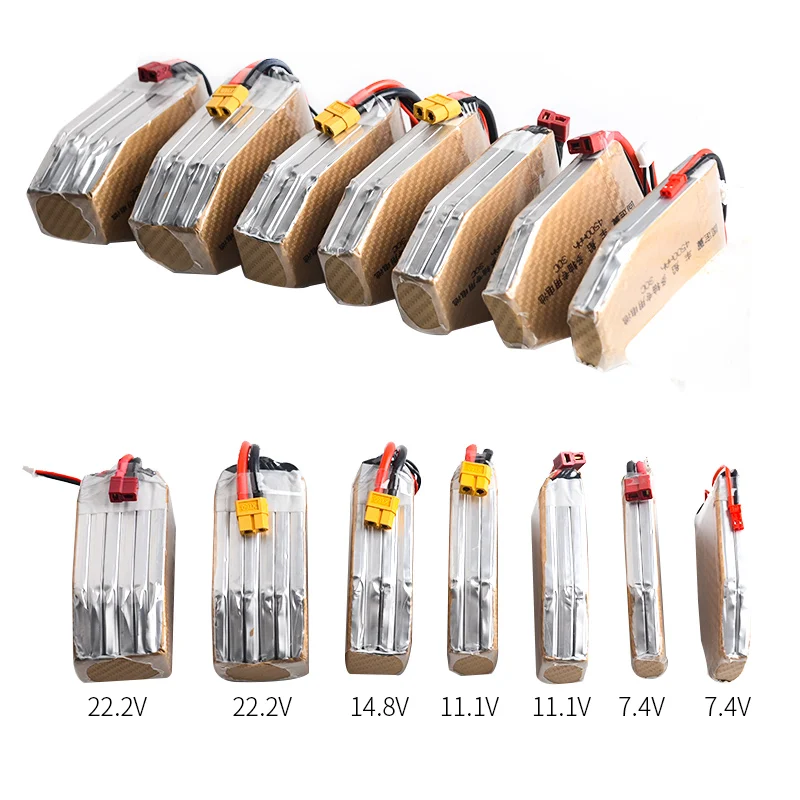 Lipo Аккумулятор 7 4 V 11 1 14 8 22 2 4500mAh 30C большой емкости t образный разъем для