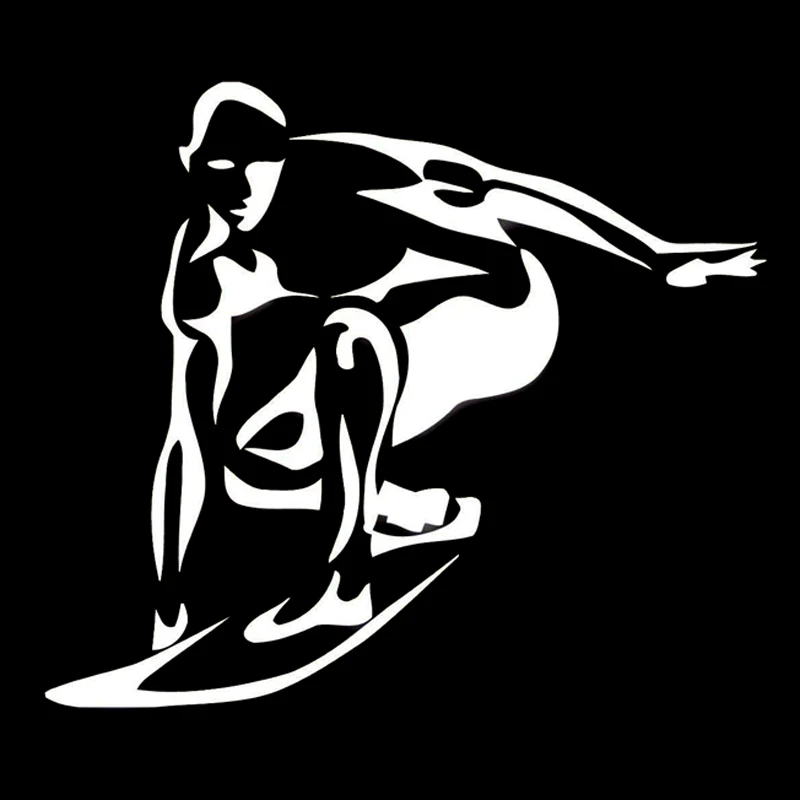 14.3CM*12.4CM Fashion Surfing Extreme Sports Decor Vinyl Car Sticker | Автомобили и мотоциклы