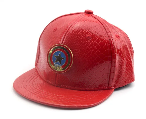 2016 Корейская кожаная бейсбольная кепка в стиле хип хоп с флагом капитана осенняя