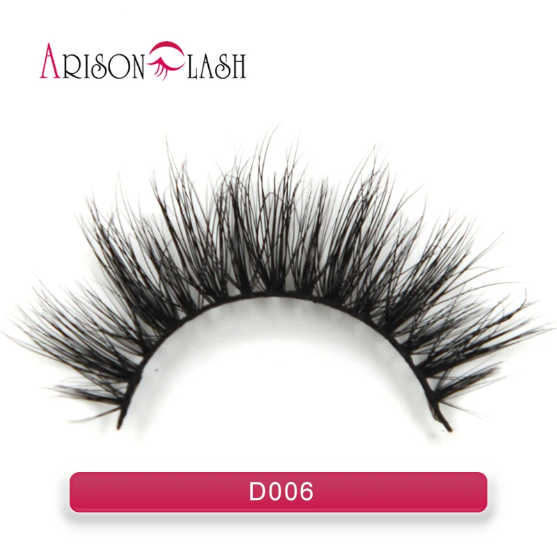 Arison lashes 3D норковые ресницы перекрещивающиеся ручная работа полностью полосатые
