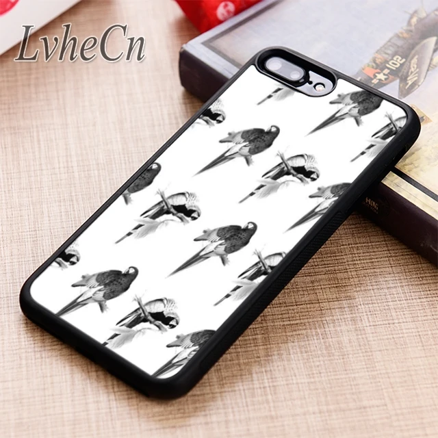 LvheCn крутой чехол для телефона с рисунком попугая iPhone 5 6 6s 7 8 plus X XR XS max 11 12 Pro Samsung Galaxy