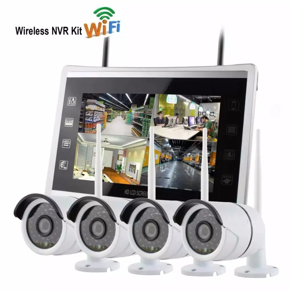 SmartYIBA 960P Wifi CCTV камера система с 10 дюймовым ЖК монитором + 1 T/2 T комплект 4CH/8CH