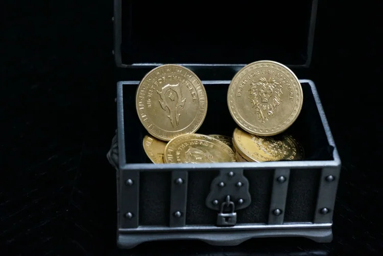 MODEL FANS HCMY 10pcs/lot wow Alliance Horde commemorate metal coins gift box for Collection | Игрушки и хобби