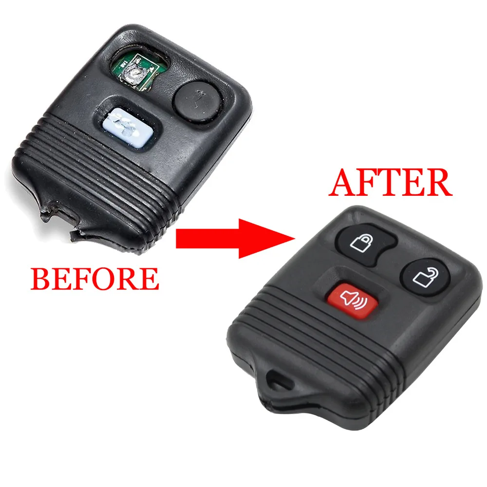 Пульт дистанционного управления KEYYOU 3 кнопки 2 + 1 чехол для ключей автомобиля