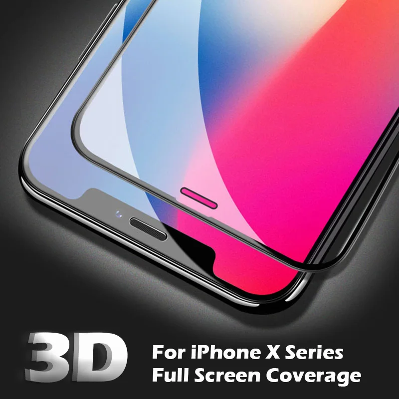 Изогнутое закаленное 3d стекло JONSNOW для iPhone 11 Защита экрана Pro 9H защитная пленка X XR