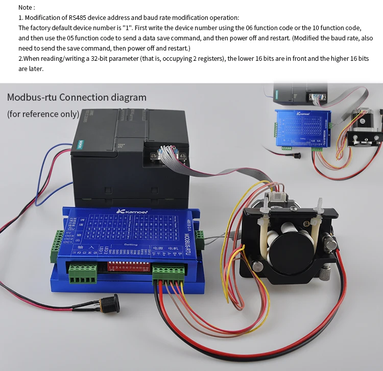 Kamoer MODBUS шаг двигателя перистальтический насос управления Лер для регулировки скорости и управления KHL KDS KCS KAS насос шагового двигателя