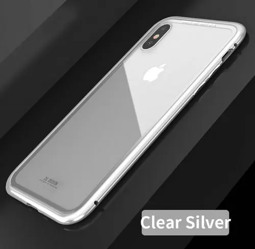 Clear White Задняя крышка для samsung Galaxy A50 S10 Plus S10e S8 S9 Note 8 9 магнитные адсорбционные чехлы для телефонов iPhone 7 8 6 6S Plus X XS Max - Цвет: Clear White