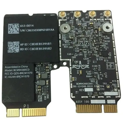 Мини PCI Express адаптер BCM94360CD 802.11ac беспроводная Wi Fi карта для Broadcom + Bluetooth 4 0 2013 21 5