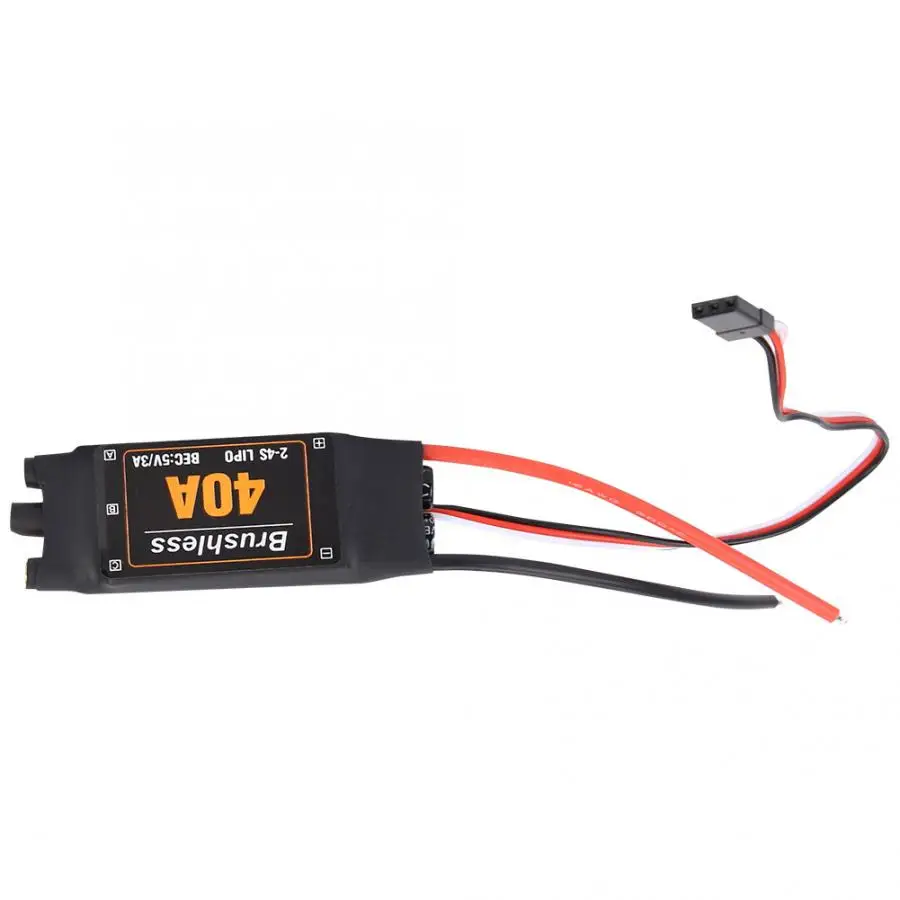 40A 2-4S ESC Бесщеточный Дрон самолеты электрический контроллер скорости двигатель