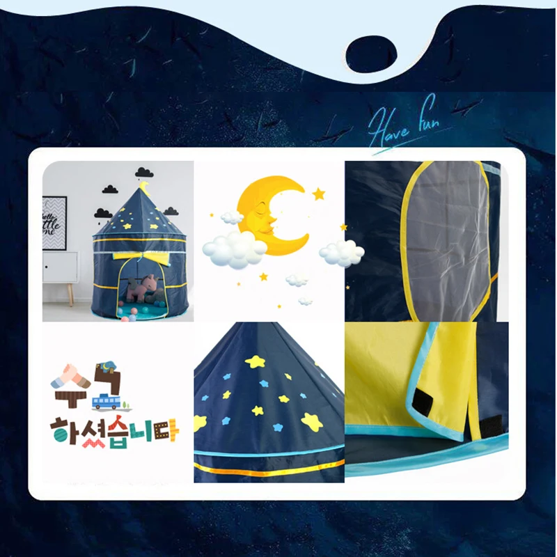 

Children's tent game house indoor home baby yurt castle toy house girl princess room for baby gifts