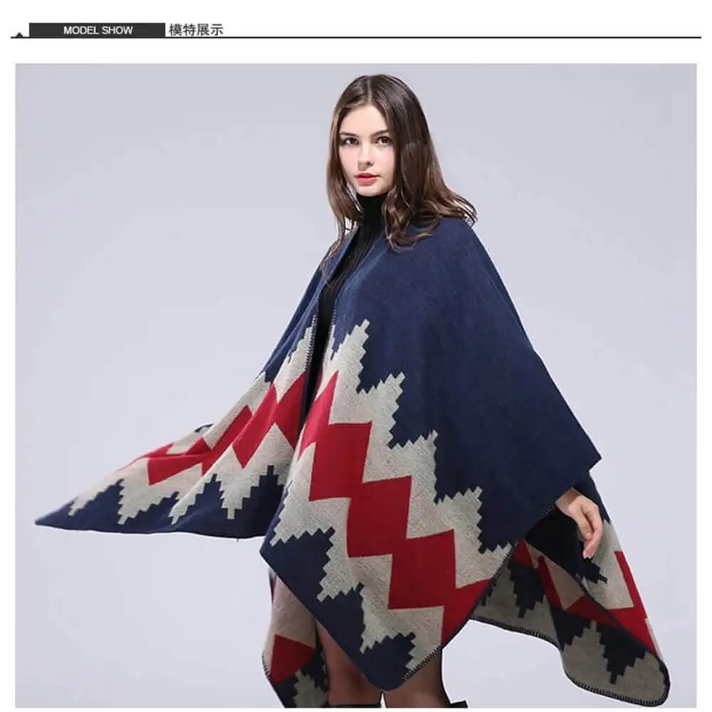 Ручной работы толстые и длинные открыть в Европу соединенные Штаты горячей плащ