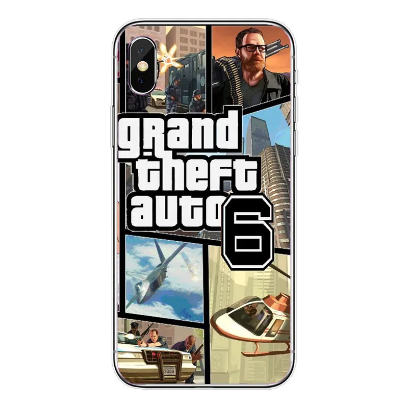 Rockstar gta 5 Grand Theft Новое поступление мягкий чехол для телефона из ТПУ iPhone 11 11pro MAX 8 7 Plus