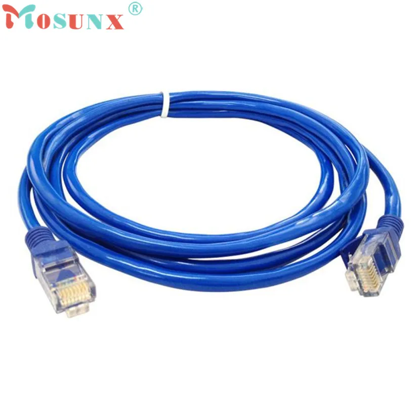 Factory Price MOSUNX Hot Selling 0.7M Blue Ethernet Internet LAN CAT5e Network Cable for Computer Modem Router Drop Shipping|internet network