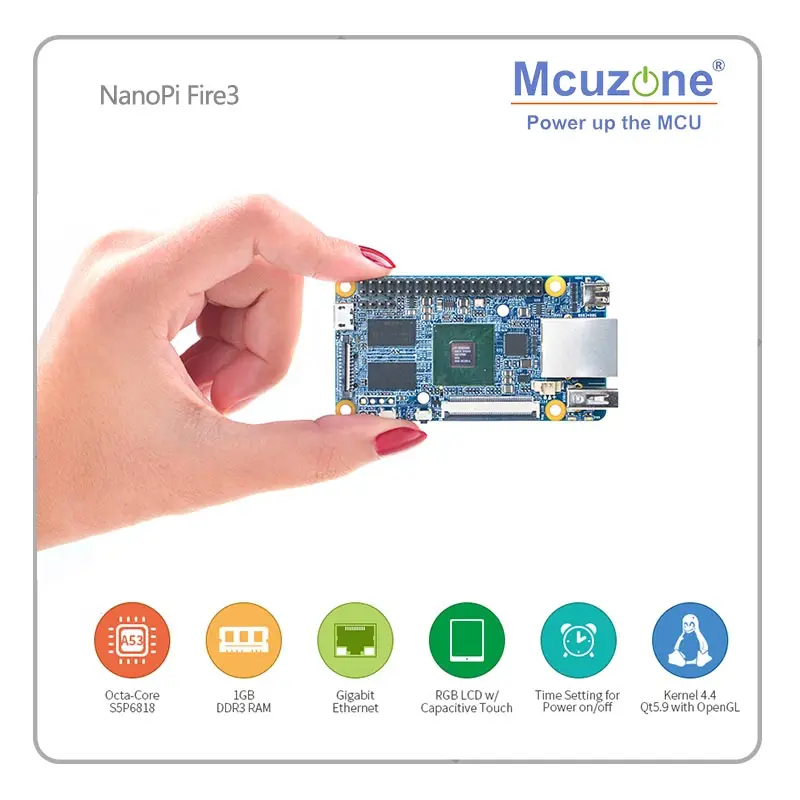 FriendlyELEC NanoPi Fire3 Development Demo Board S5P6818 1 4 ГГц CPU ГБ DDR3 GPIO Port Поддержка Android Debian