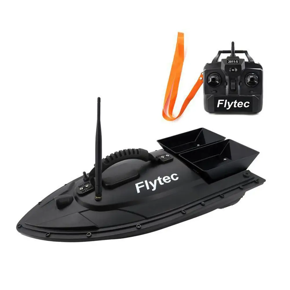 

EU/US/UK Flytec 2011-5 Fishing Tool Smart RC Bait Boat Toys Dual Motor Fish Finder Ship Boat Remote Control 500m Fishing Boat
