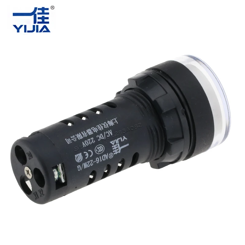 22 мм круглая световая лампа с изолирующим отверстием для установки двухцветная