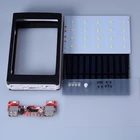 (Без батареи) универсальный внешний аккумулятор на солнечной батарее 5 в PCBA DIY Box чехол двойной USB с 20 шт. светодиодов 5x18650 Внешний аккумулятор на солнечной батарее DIY KIT Power