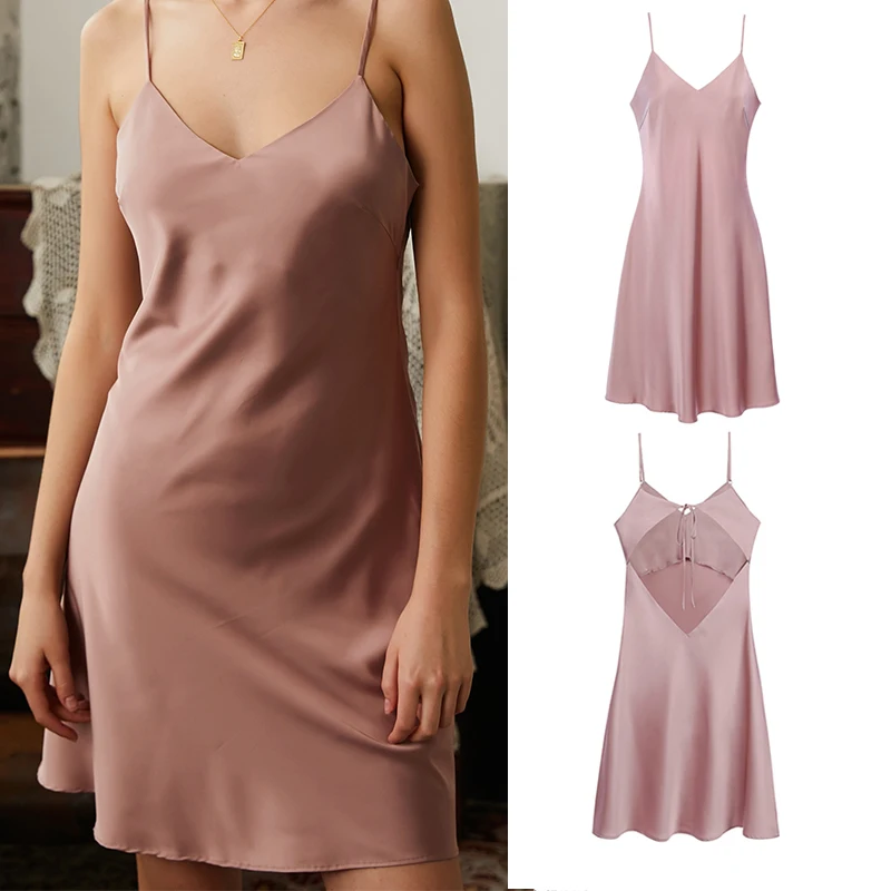 LILYMODA женское сексуальное нижнее белье имитация шелка свадебное шелковое платье одежда для сна ночная рубашка сексуальная гостиная атласная пижама