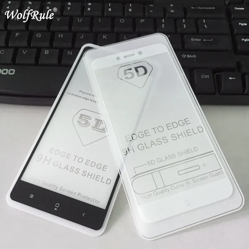 5D полное клеевое покрытие закаленное стекло Xiaomi Redmi 4X Защитная пленка для экрана