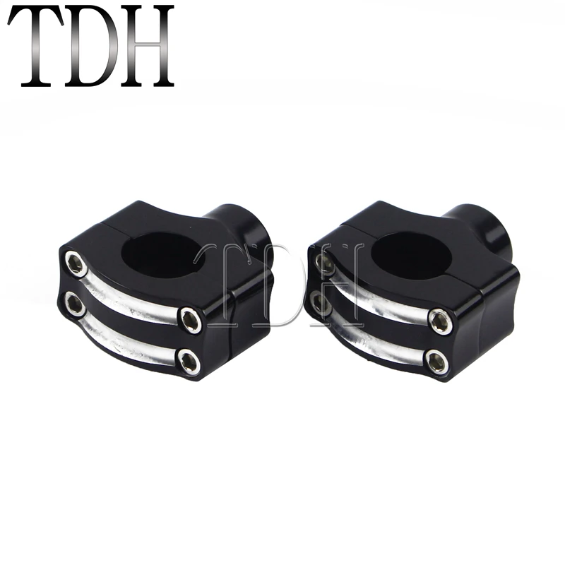 

Black Silver Motorcycle Handlebar Risers 1 Inch Bars Low Riser Clamps For Harley Choppers Cruisers For Suzuki Yamaha Kawasaki