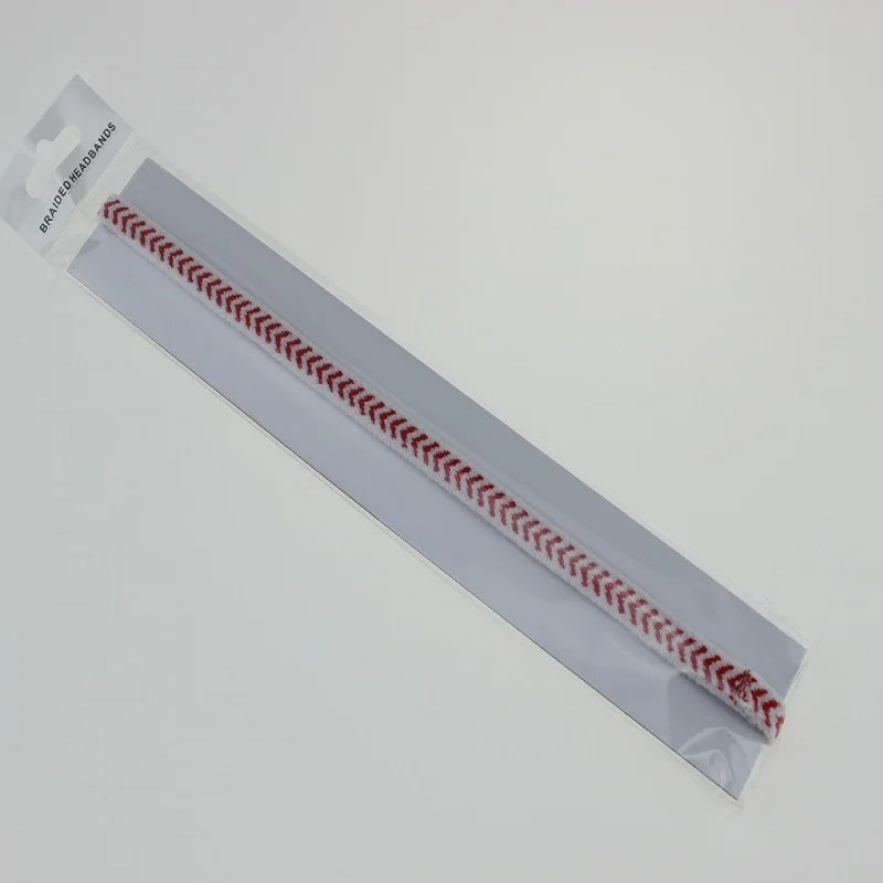 Для рождества Софтбол повязка на голову одиночная не скользящая плетеная