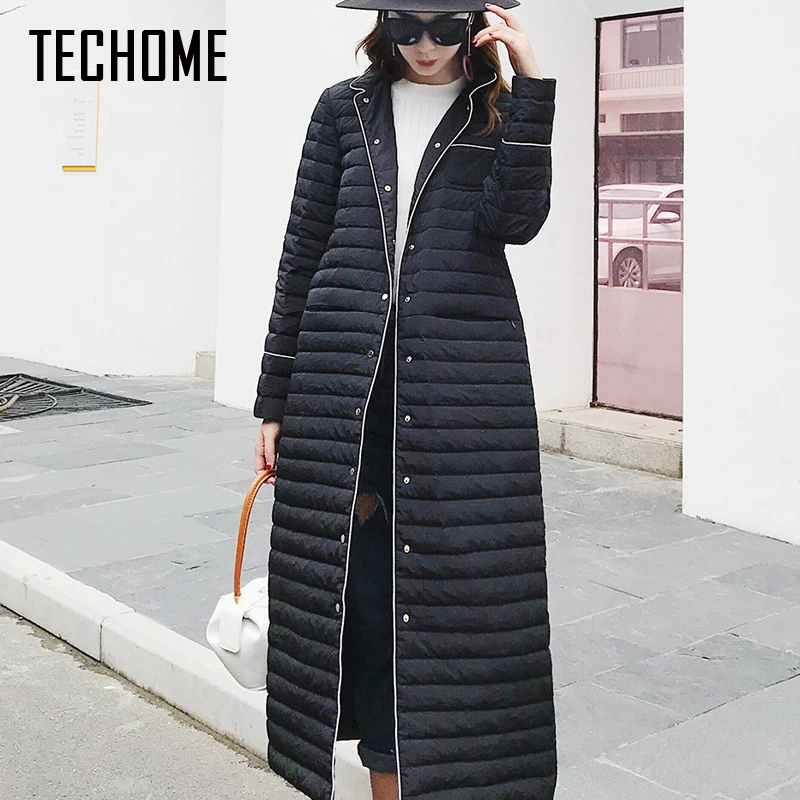 Fashion New Design Winter Ladies Ultra Light 90% Duck Down Jackets Women Polka Parkas Long Warm Casual Coat Jacket|jacket designer|jacket downjacket