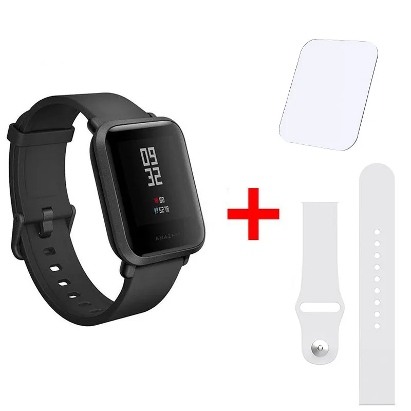 Xiaomi Amazfit Bip Smart Satch Globle Версия Huami Pace Lite IP68 GPS Gloness умные часы с частотой сердечных сокращений 45 дней в режиме ожидания - Цвет: Bip01-WH-FL