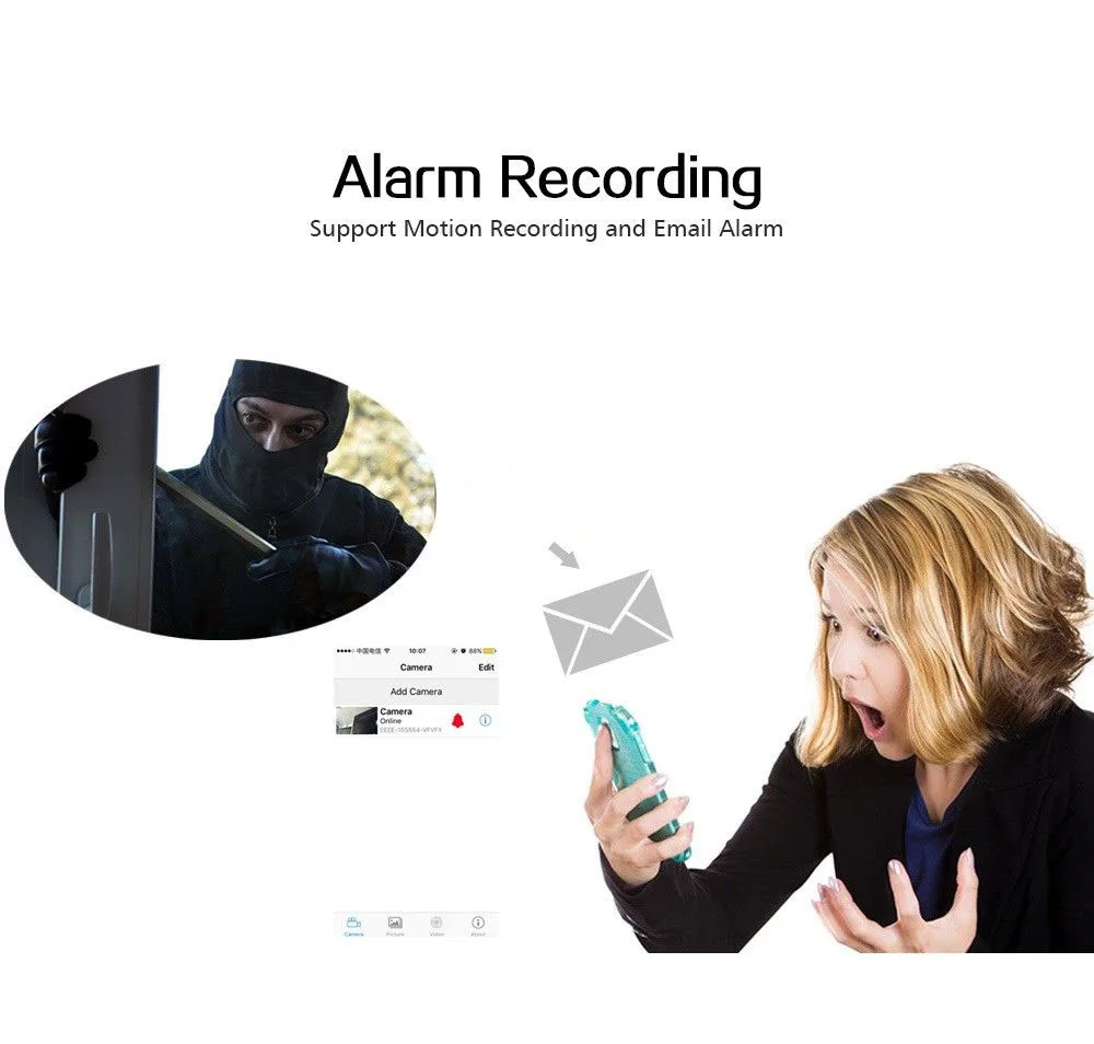 

Onvif WiFi Bullet IP Camera Outdoor Yoosee 720P Wireless Security Camera SD Slot P2P H.264 Motion Alarm Night Vision with Audio