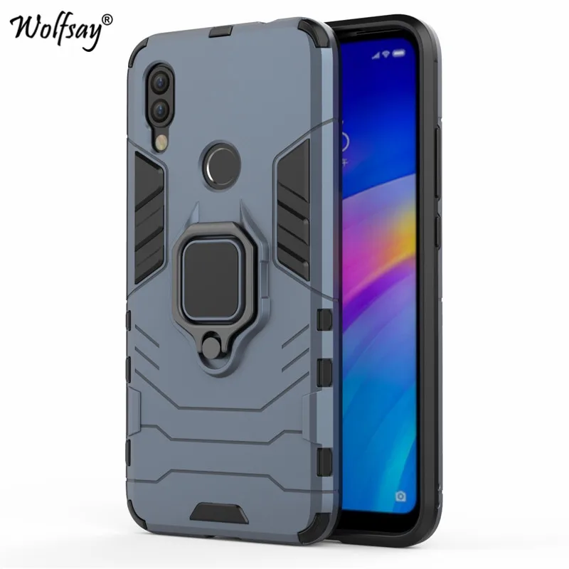 Navy Blue Для Xiaomi Redmi 7 Чехол Redmi 6 7A 8 противоударный защитный чехол-подставка держатель жесткий чехол для телефона защитный чехол для Xiaomi Redmi 7 - Цвет: Navy Blue
