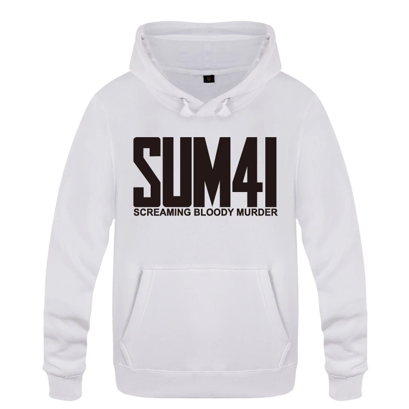

SUM41 Music Festival Rock Sweatshirts Men 2018 Mens Hooded Fleece Pullover Hoodies