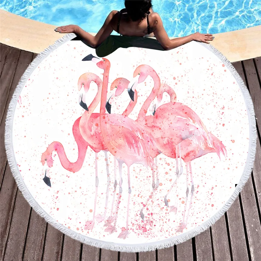 Женский купальник бикини с фламинго Пляжное Платье для отдыха пляжная одежда