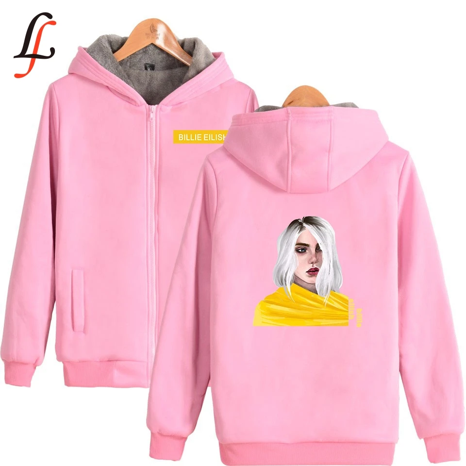 Billie Eilish/толстая толстовка с капюшоном очень теплое пальто зимняя куртка на