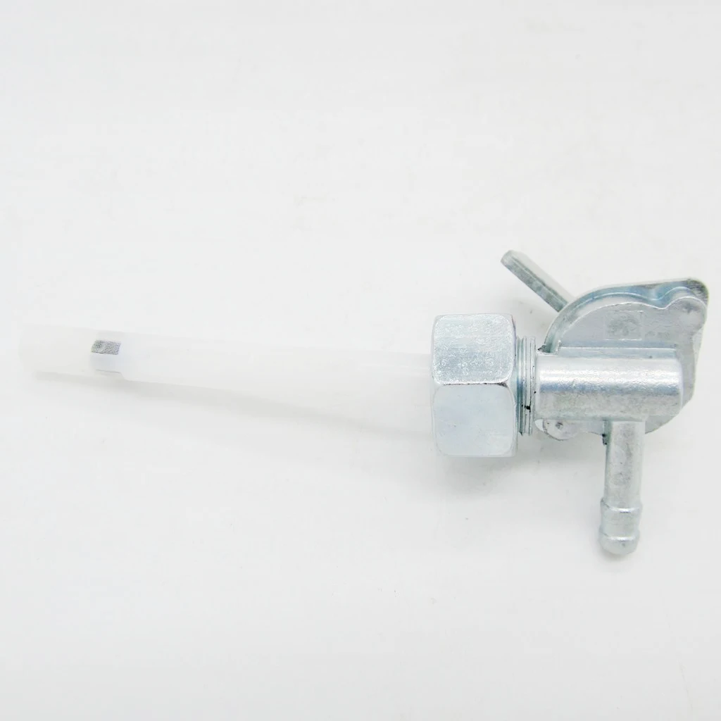 Motorcycle Gas Petcock Fuel Tap Valve Switch Pump For CG-125 156FMI Honda FUEL Silver Aluminum+Plastic |