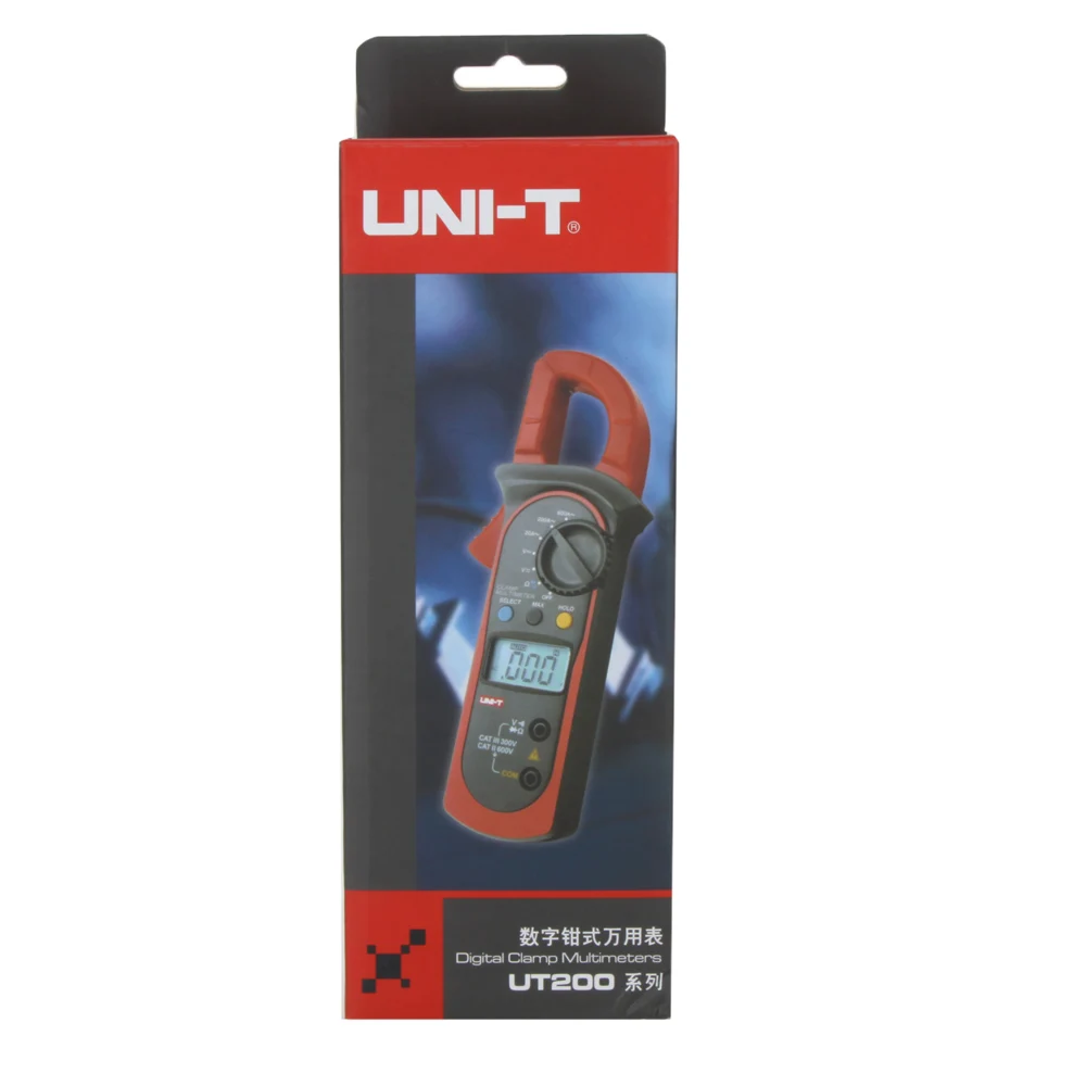 Цифровой мультиметр зажим UNI T UT202A AC/DC 600 В 2000 отсчетов|clamp meter|uni-t ut202ameter clamp |