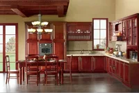 solid wood disassemble kitchen cabinets(LH-SW060)