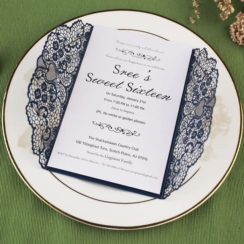 10 шт. Романтическая Свадебная пригласительная открытка для помолвки Изящные