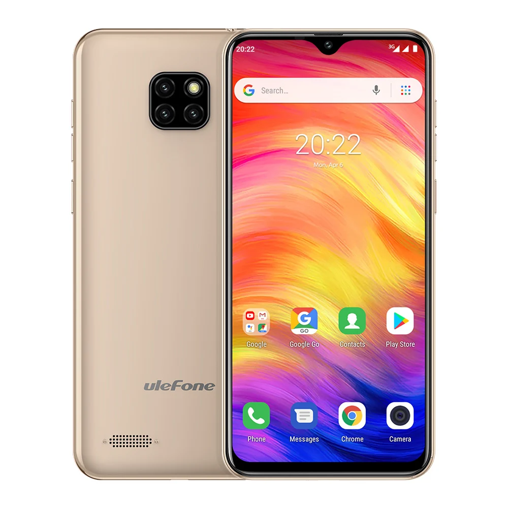DOOGEE Y8 Android 9,0 мобильный телефон 6,1 inch 19:9 Экран MTK6739 4 ядра 3 GB 16 GB 8MP 3400 mAh отпечатков пальцев 4G смартфон