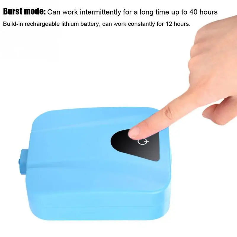 Кислородный воздушный насос работающий на солнечной батарее с USB разъемом