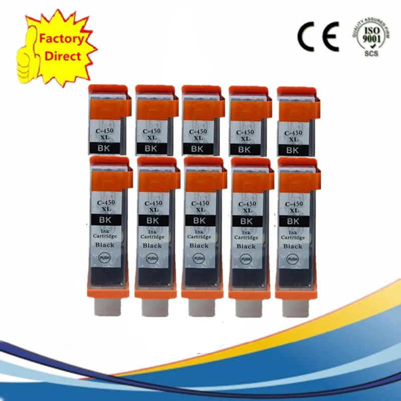 10BK PGI-450 CLI-451 PGI 450 PGI450 Замена чернильных картриджей MG6340 MG7140 IP8740 MG-6340 MG-7140 IP-8740 MG 6340 7140 - Цвет: 10BK
