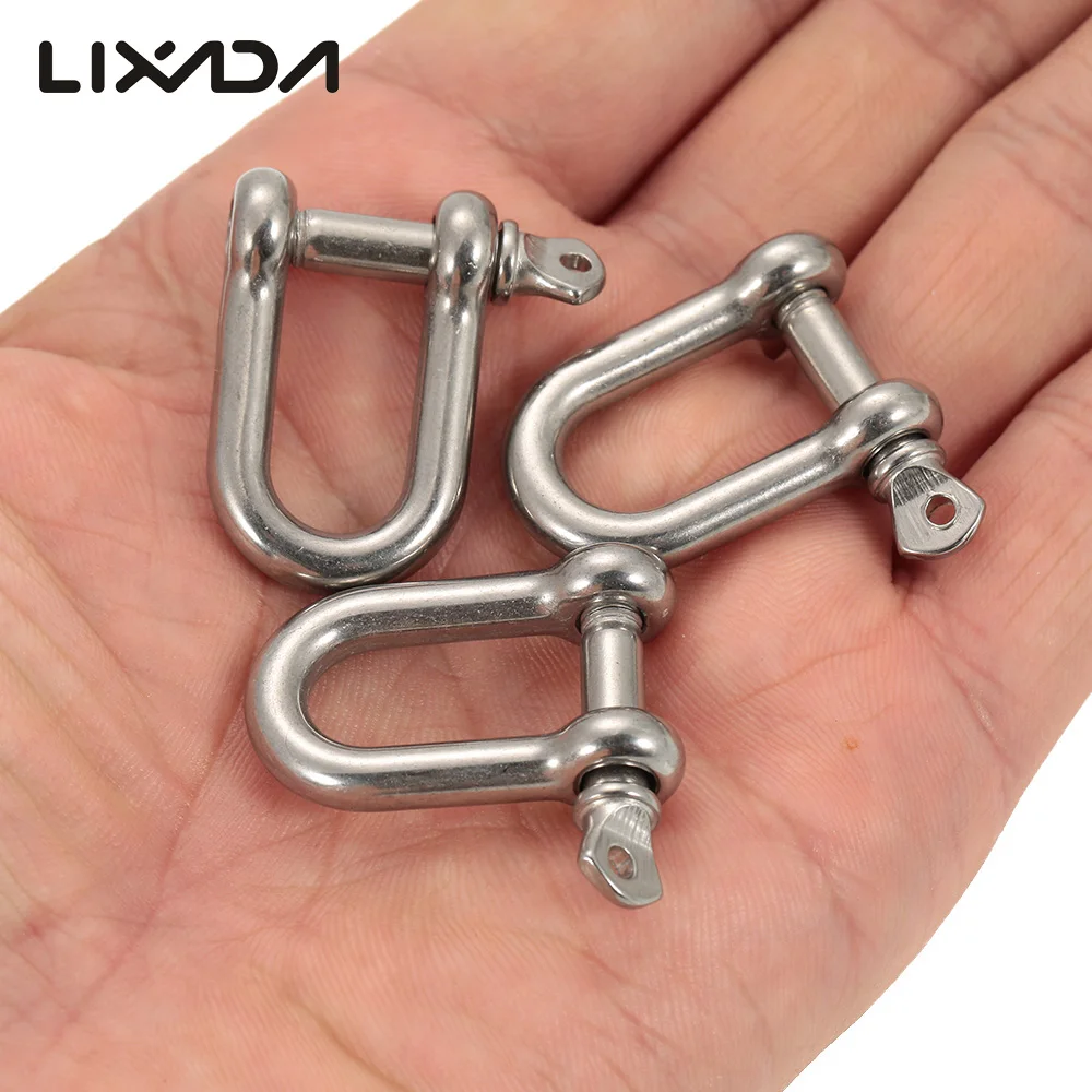 Lixada 10 шт. U форма анкерная Опора наружная веревка Паракорд браслетная Застежка
