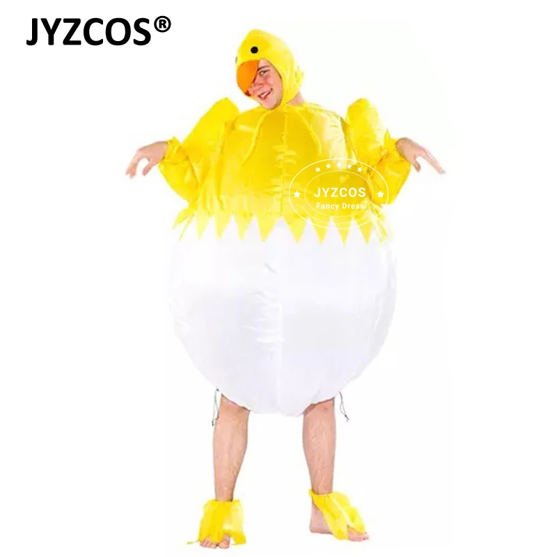 JYZCOS надувные Маленький Цыпленок костюмы для мужчин и женщин надувной Хэллоуин