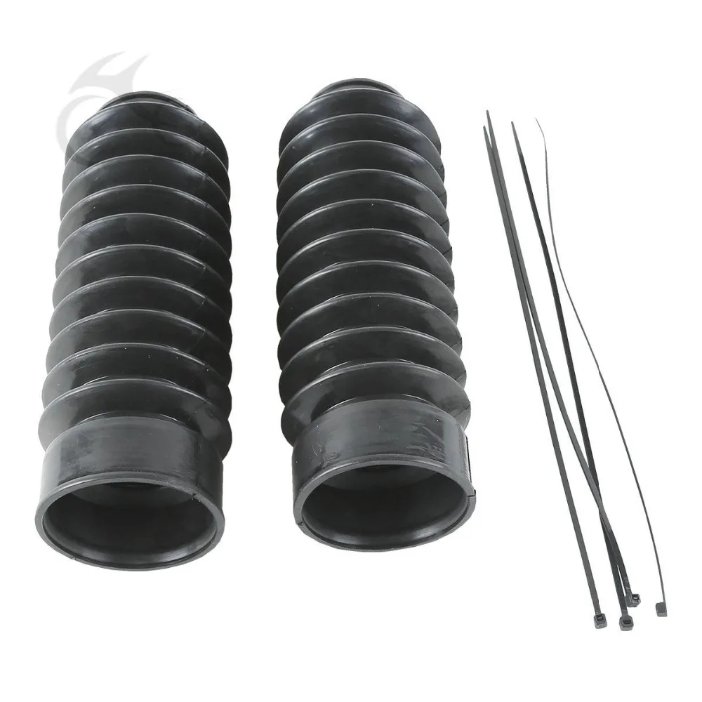 

Black Front Rubber 49mm Gator Fork Tubes Boots Fit For Harley Softail Dyna Wide Glide FXDWG 2007 08 10 11