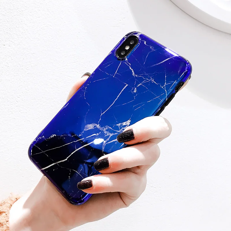 TRAICY Marble Stone Gel Case for Apple iPhone 7 6s 6 8 Plus X 10 Cases Black White Soft Tpu Squishy phone Cover Coque |